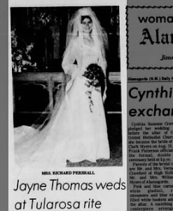 Jayne Suzanne Thomas weds